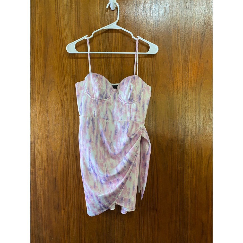 REVOLVE Michael Costello x REVOLVE Purple Pink Tie Dye Bustier Mini Dress Size M